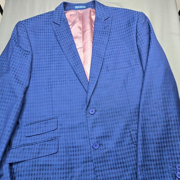 English Laundry Men’s Blue Suit – Blazer & Pants Set - Picture 2 of 14